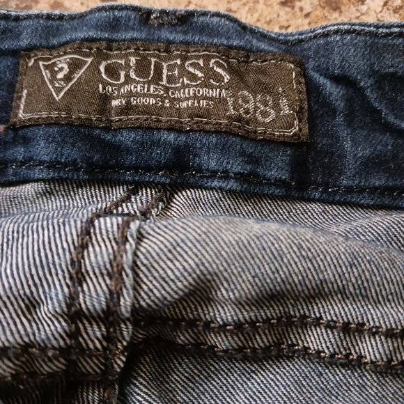 Guess Curvy Sophia dark Wash Skinny Jeans  Size 23 - Picture 6 of 15